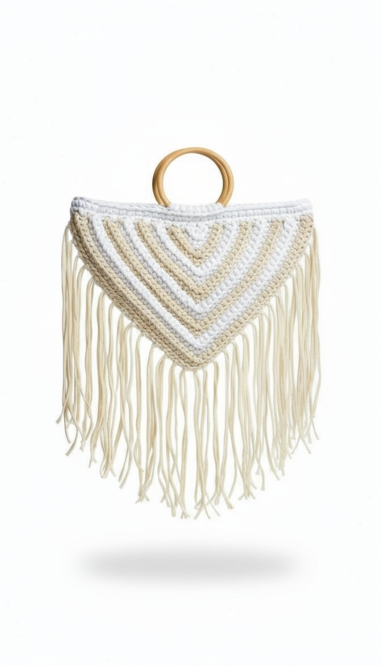 Macrame Fringe White